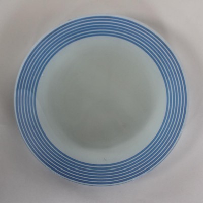 round tempered glass dinner plate and dessert plate