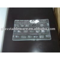 clear tempered pattern glass plate