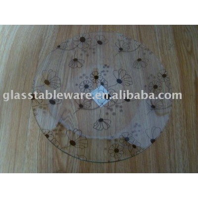 tempered turnable glass lazy susan