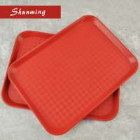 Wholesale Price restaurant use custom printed rectangle Plastic serving tray